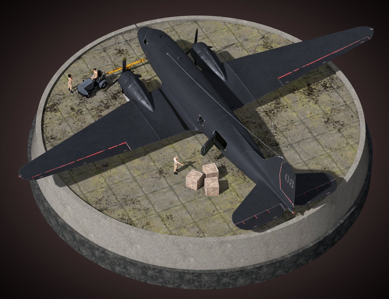 Douglas Cargo Plane Douglas Cargo Plane by: Mely3D, 3D Models by Daz 3D
