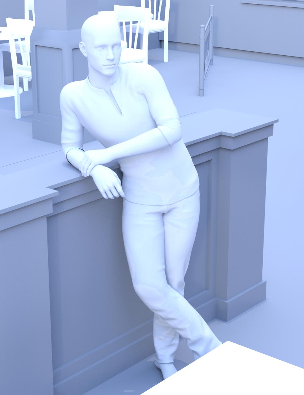 Cafe Luca Poses Cafe Luca Poses by: Elliandra, 3D Models by Daz 3D