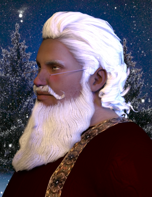 Santa Delux Hair by: Neftis3D, 3D Models by Daz 3D
