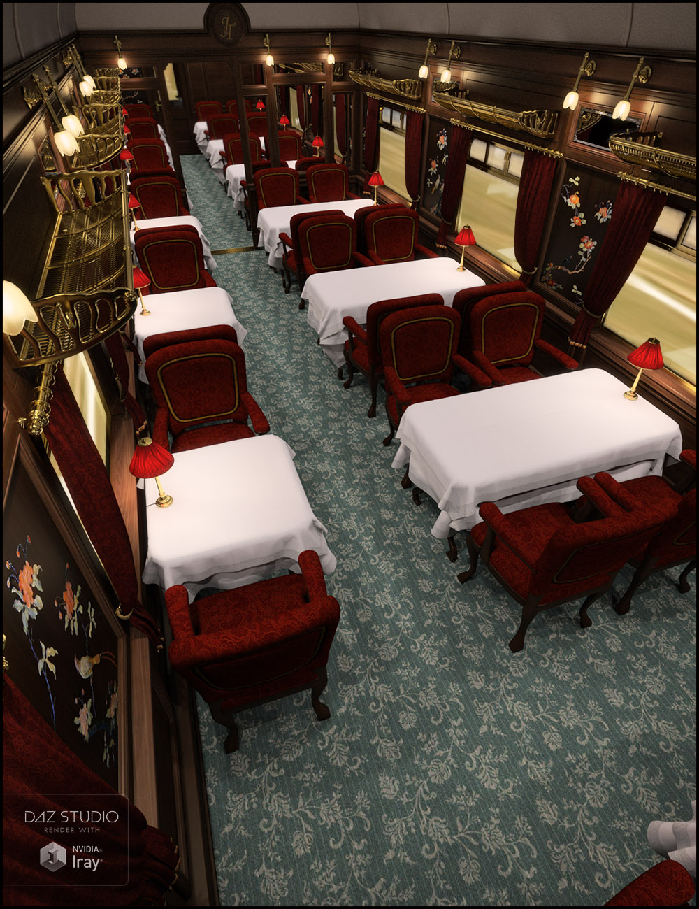 Dine on the Orient Iray Addon by: Jack Tomalin, 3D Models by Daz 3D