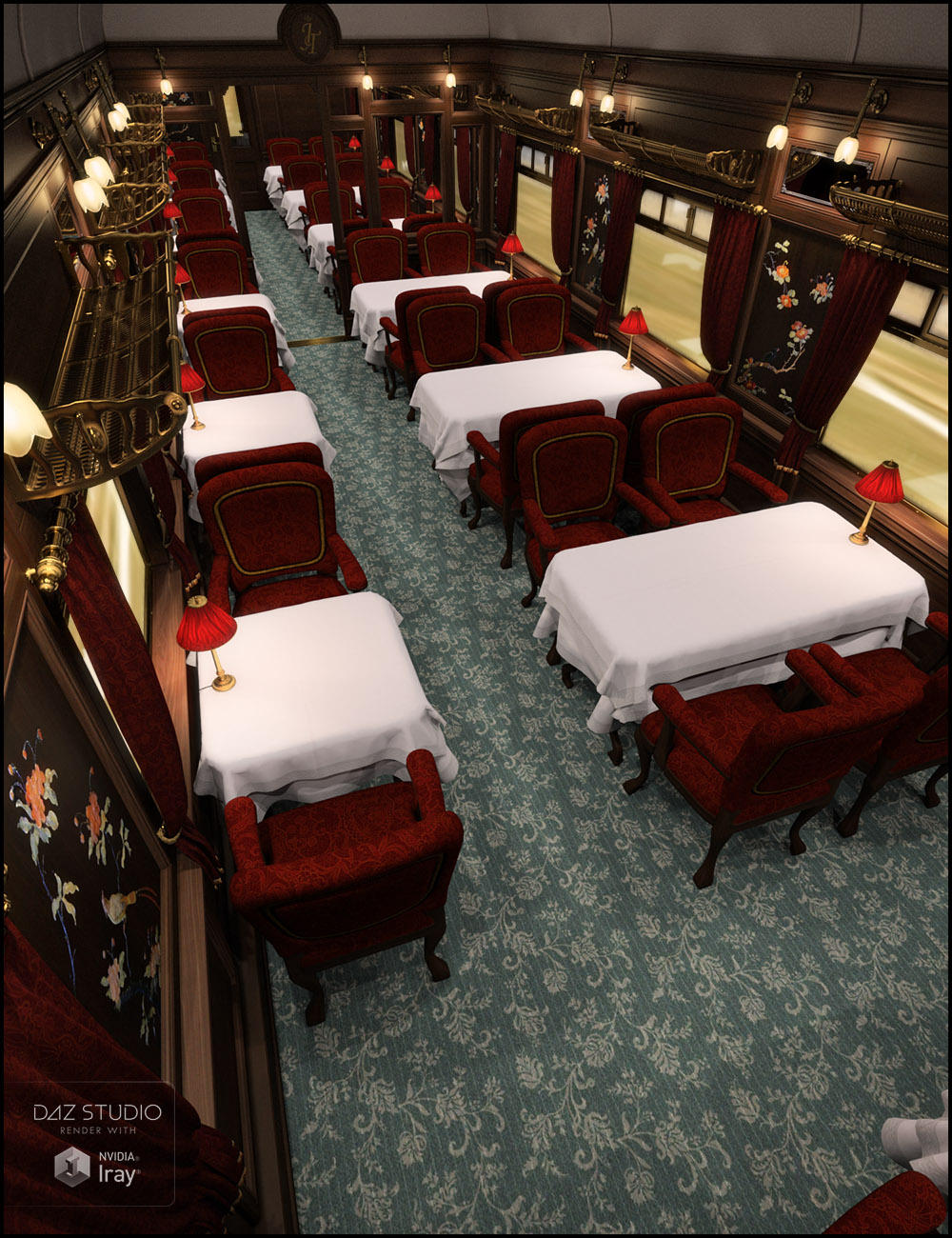 Dine on the Orient Iray Addon by: Jack Tomalin, 3D Models by Daz 3D