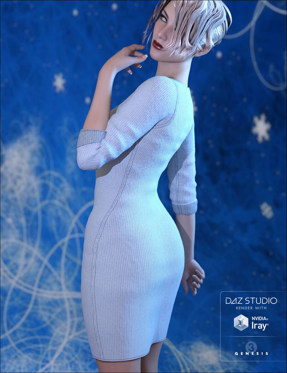 Wicked Knit Dress for Genesis 3 Female(s) Wicked Knit Dress for Genesis 3 Female(s) by: Xena, 3D Models by Daz 3D