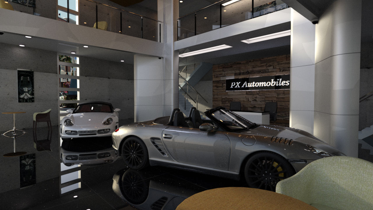 PX Auto Showroom Set by: PerspectX, 3D Models by Daz 3D