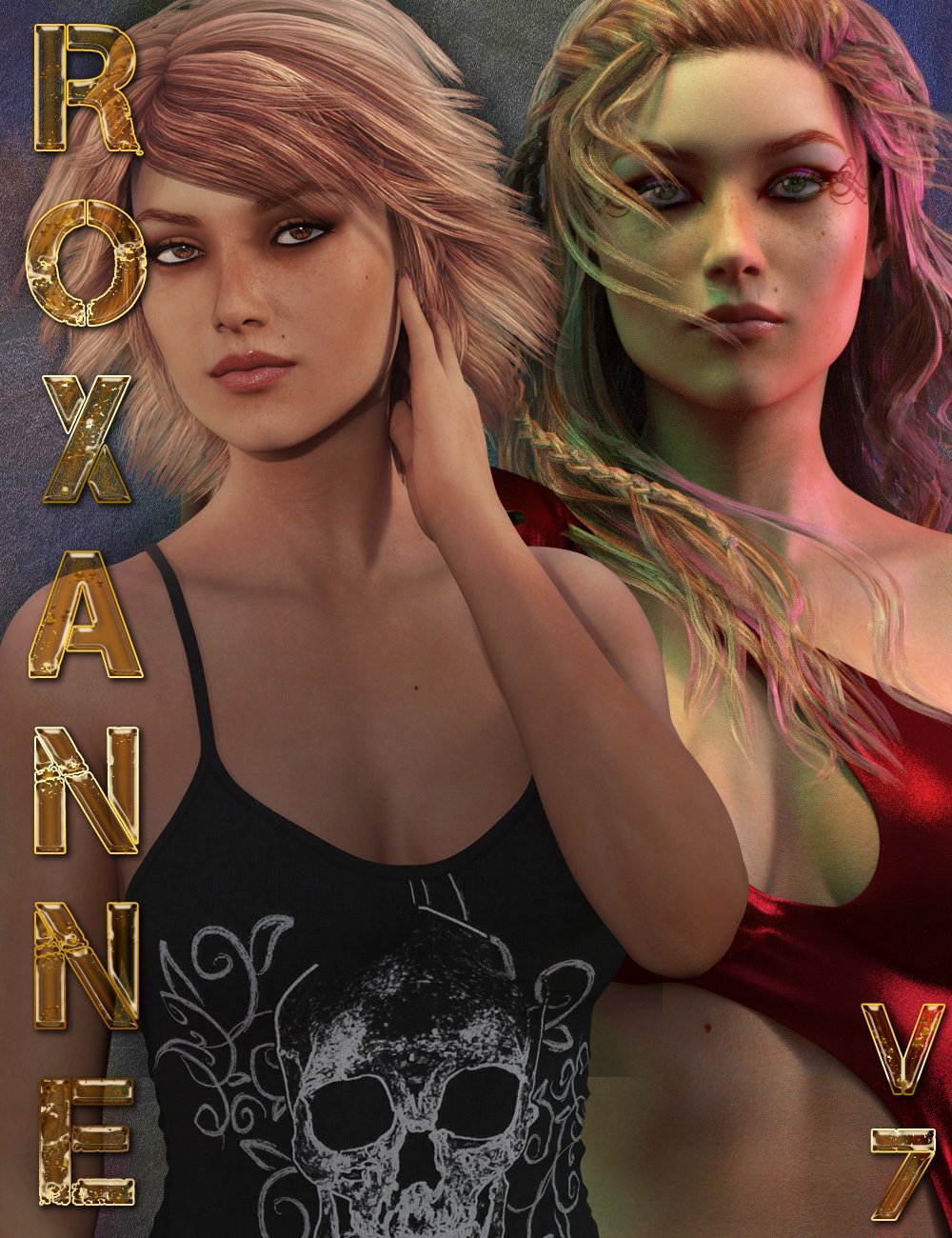 Roxanne for Victoria 7 by: gypsyangel, 3D Models by Daz 3D