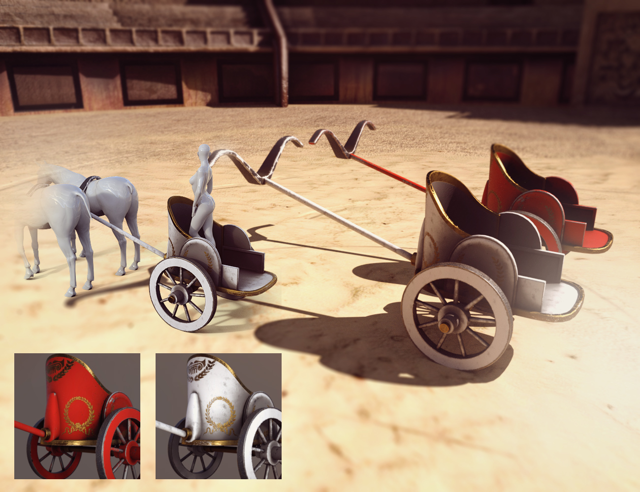 i13 Greek Chariot i13 Greek Chariot by: ironman13, 3D Models by Daz 3D