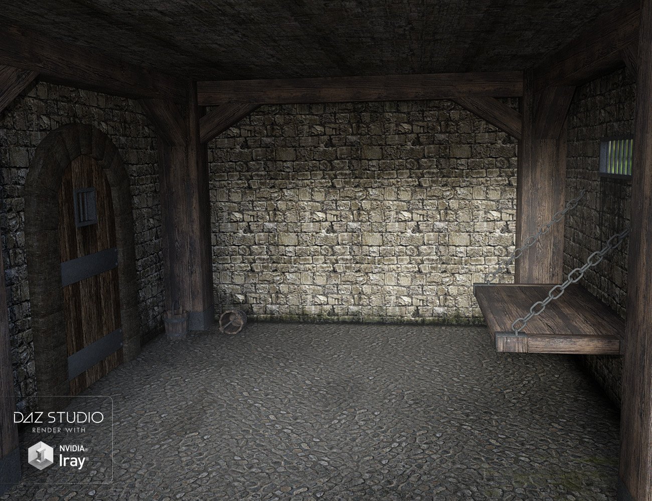 Medieval Prison Room by: , 3D Models by Daz 3D