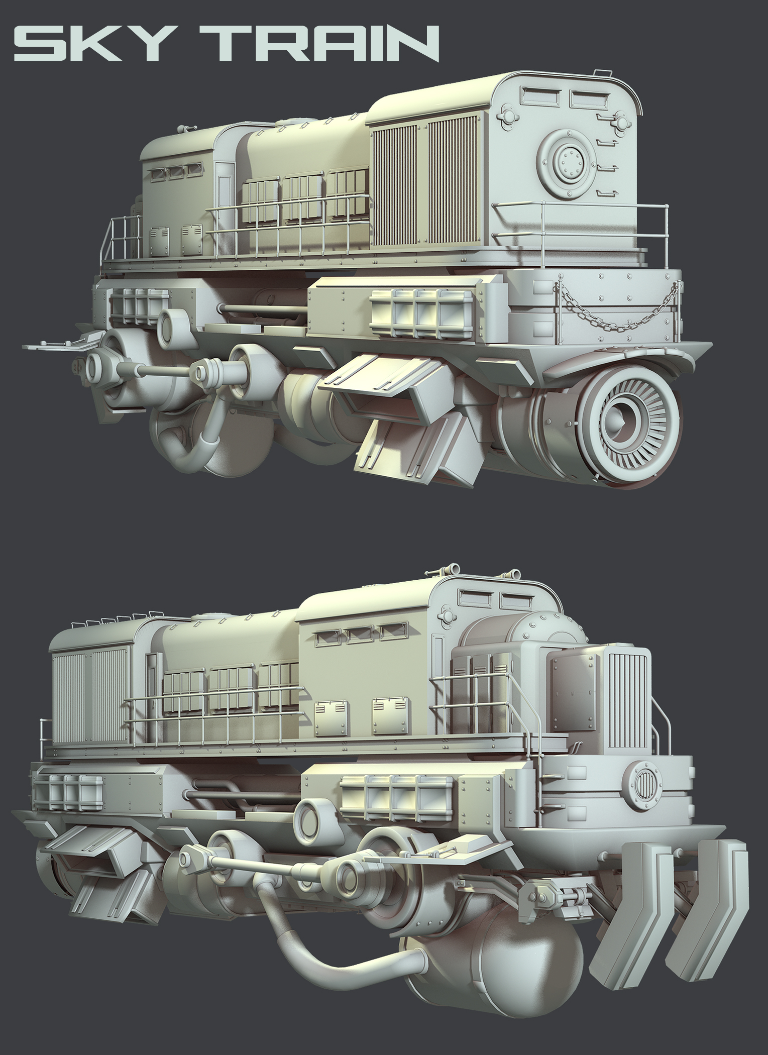 Sky Train by: The AntFarm, 3D Models by Daz 3D