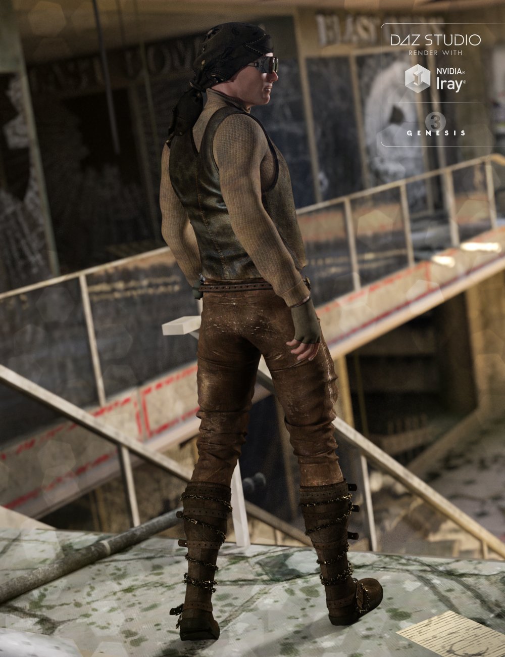 Rough Rider for Genesis 3 Male(s) by: Sarsa, 3D Models by Daz 3D