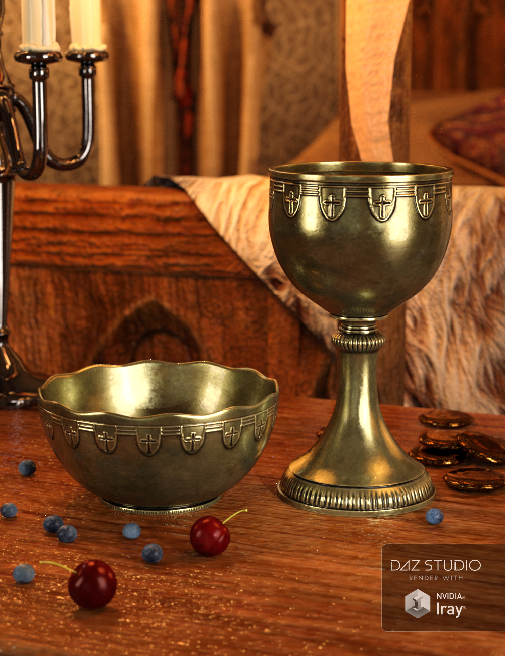 Royal Accessories by: ARTCollab, 3D Models by Daz 3D