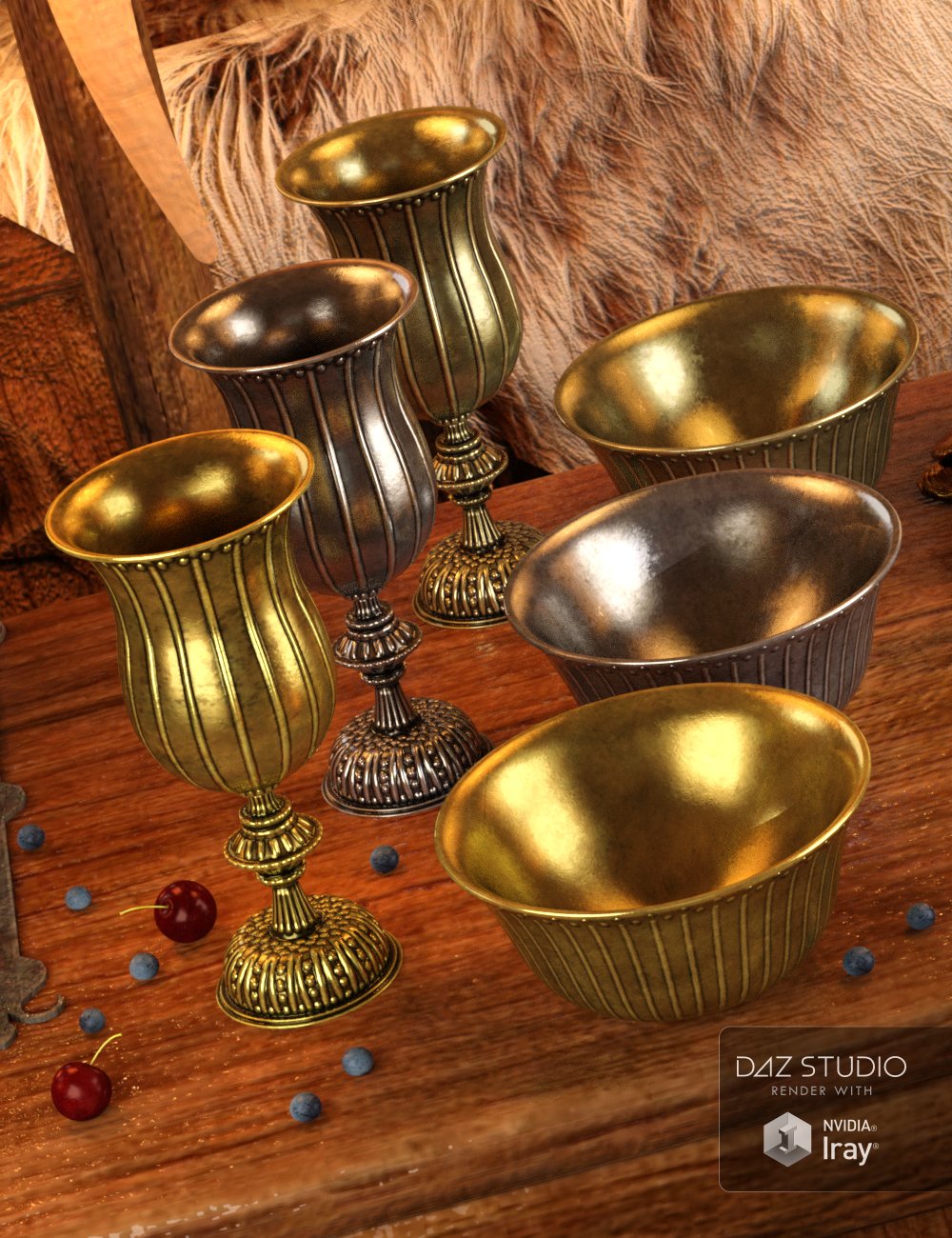Royal Accessories by: ARTCollab, 3D Models by Daz 3D