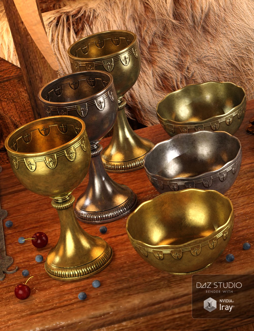 Royal Accessories Royal Accessories by: ARTCollab, 3D Models by Daz 3D