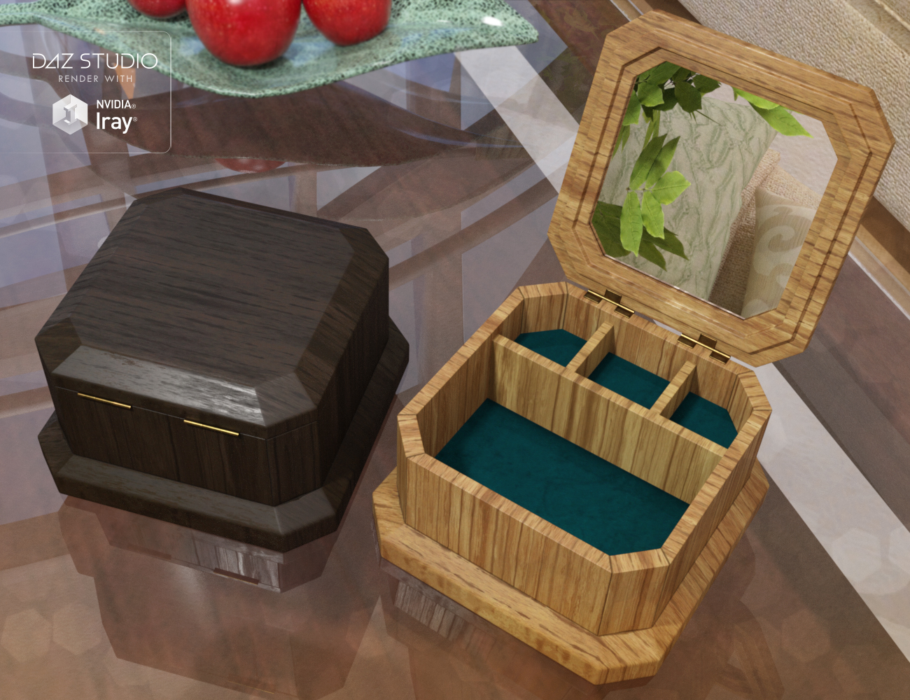 Music and Jewelry Boxes by: Valandar, 3D Models by Daz 3D