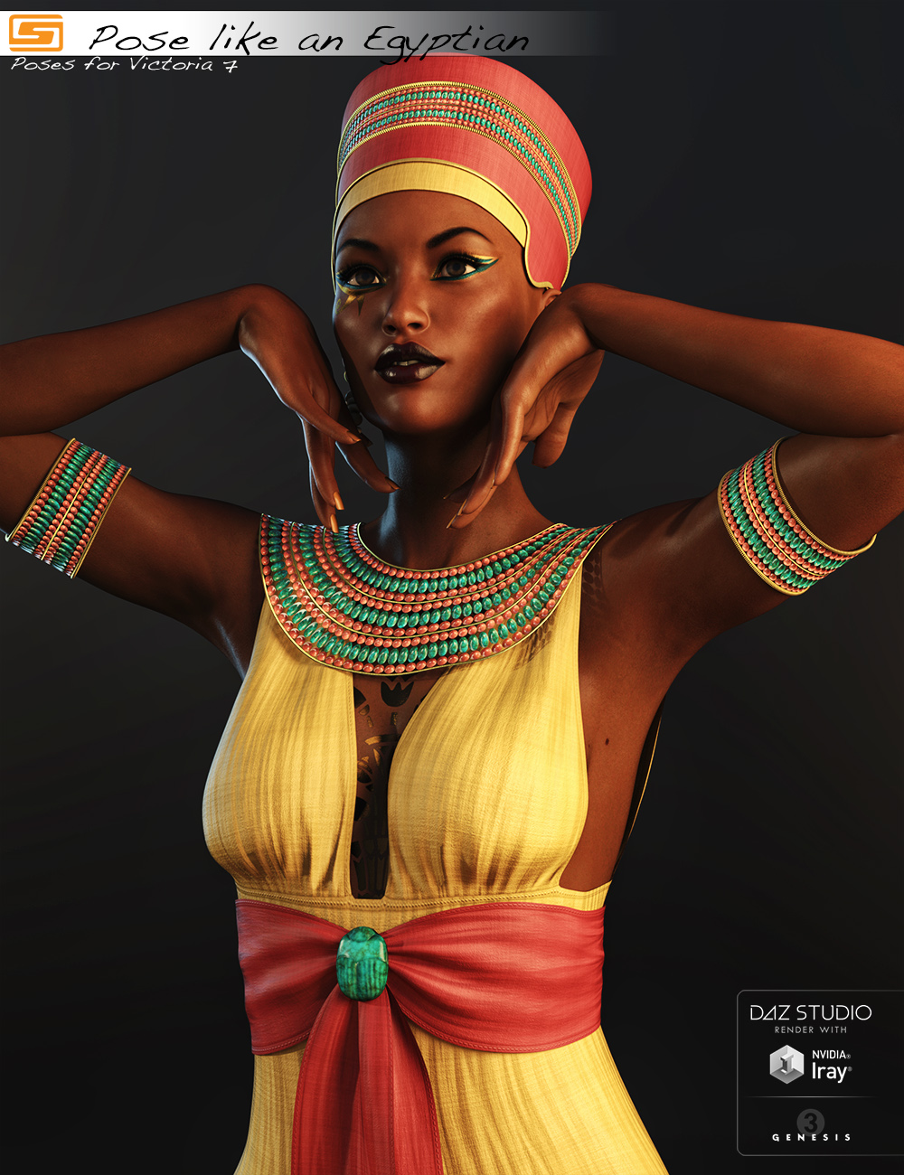 Pose like an Egyptian - Poses for Victoria 7 by: Sedor, 3D Models by Daz 3D