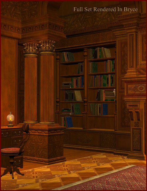 The Study Expansion Pack by: , 3D Models by Daz 3D