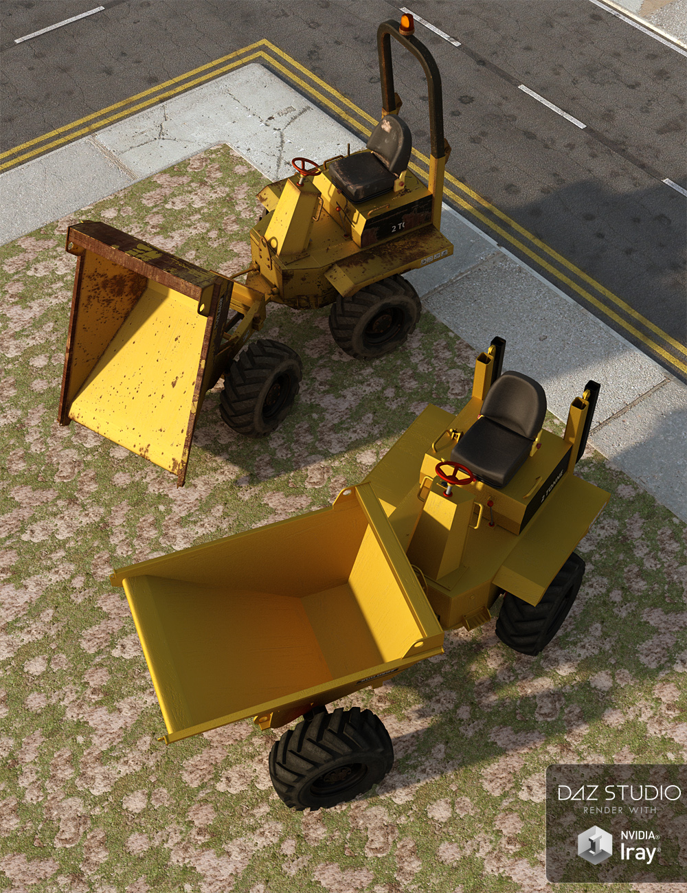 Mini Dumper Truck Mini Dumper Truck by: David BrinnenForbiddenWhispers, 3D Models by Daz 3D