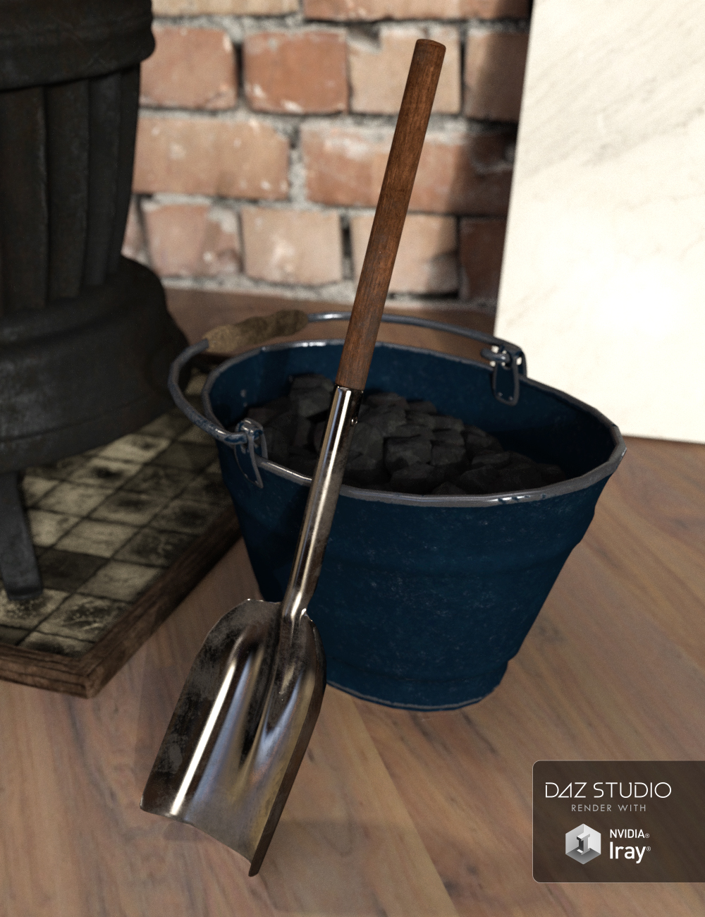Coal Stove by: tentman, 3D Models by Daz 3D