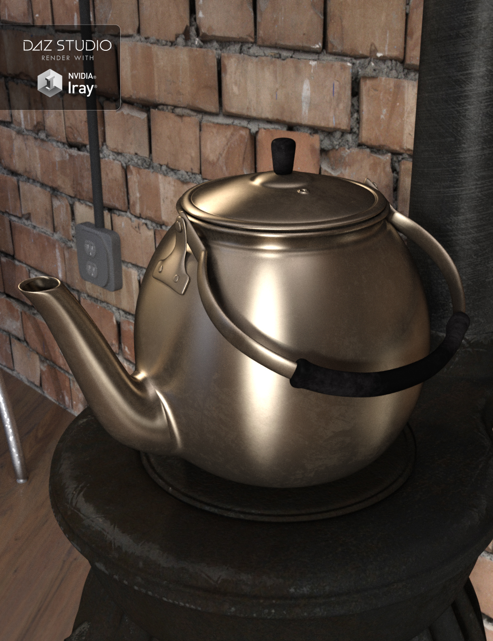 Coal Stove Coal Stove by: tentman, 3D Models by Daz 3D