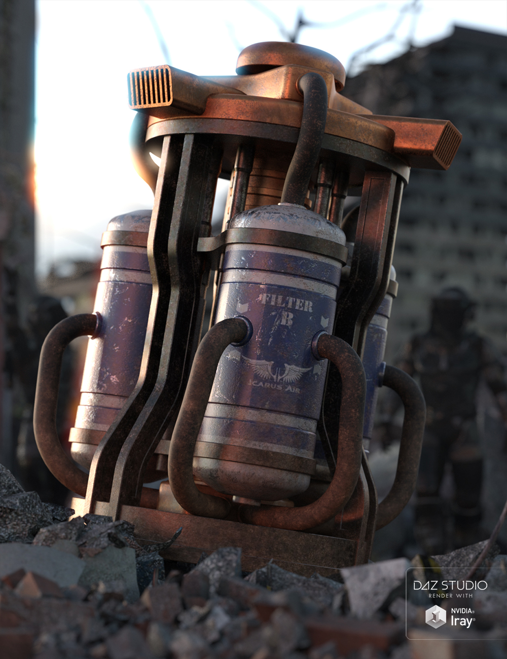 Sci Fi Air Scrubber by: Nightshift3D, 3D Models by Daz 3D