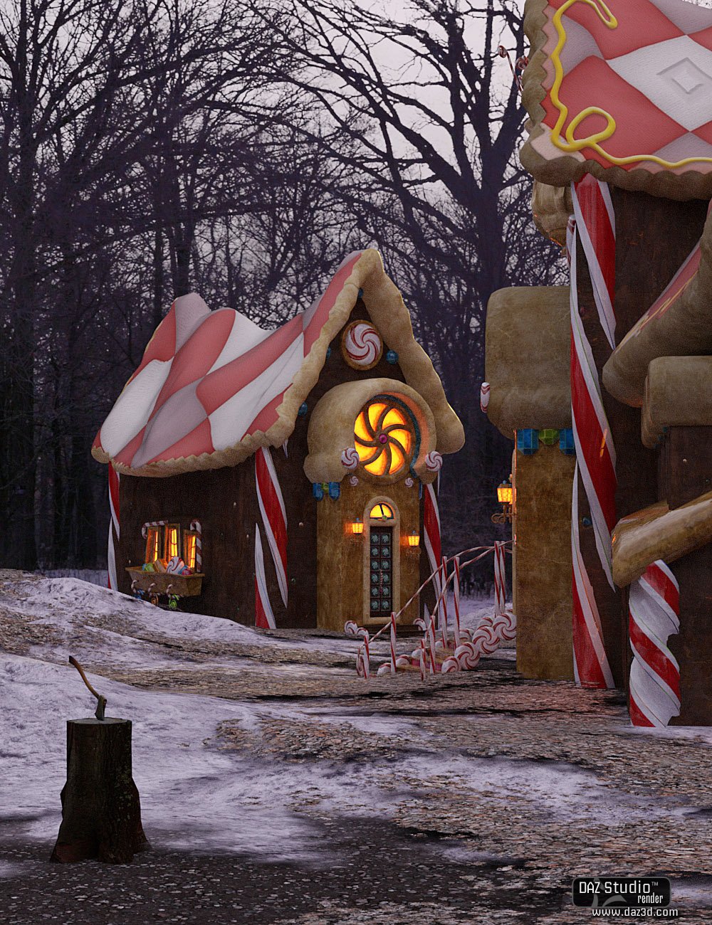A Witch's Gingerbread House A Witch's Gingerbread House by: The Management, 3D Models by Daz 3D