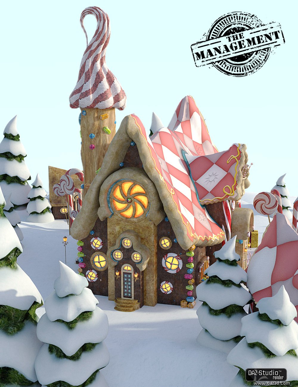 A Witch's Gingerbread House A Witch's Gingerbread House by: The Management, 3D Models by Daz 3D