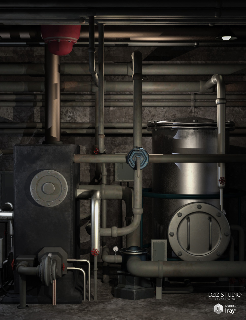 Boiler Room by: tentman, 3D Models by Daz 3D