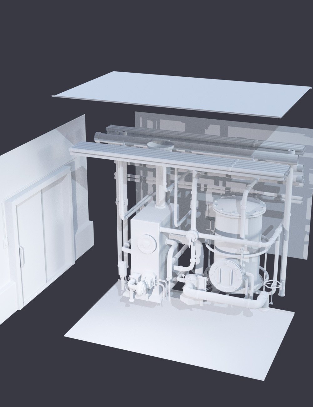 Boiler Room by: tentman, 3D Models by Daz 3D