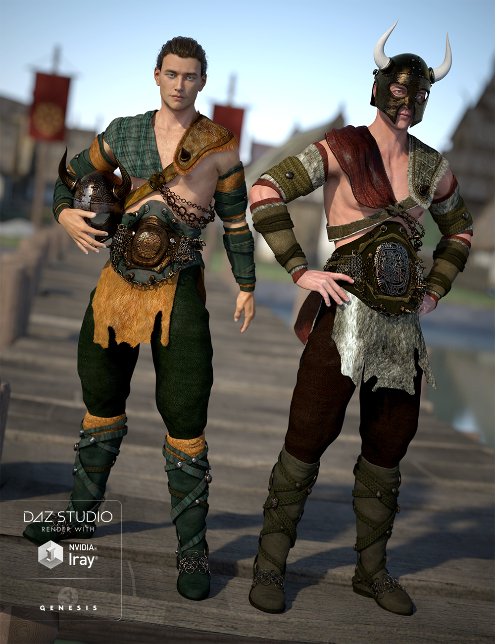 Norseman Outfit Textures by: Anna Benjamin, 3D Models by Daz 3D