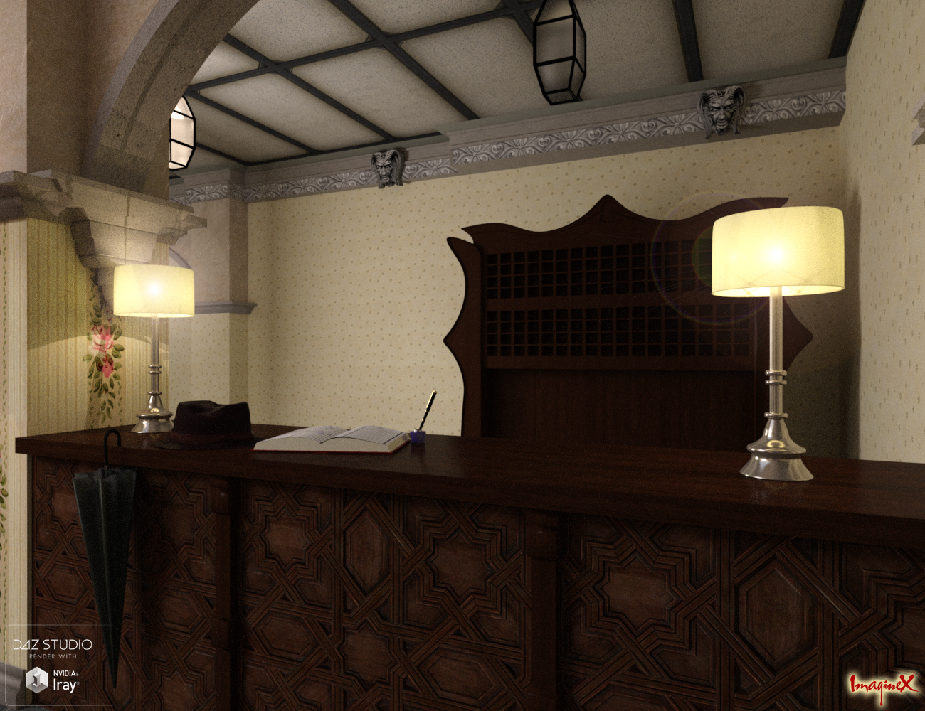 The Lobby by: ImagineX, 3D Models by Daz 3D