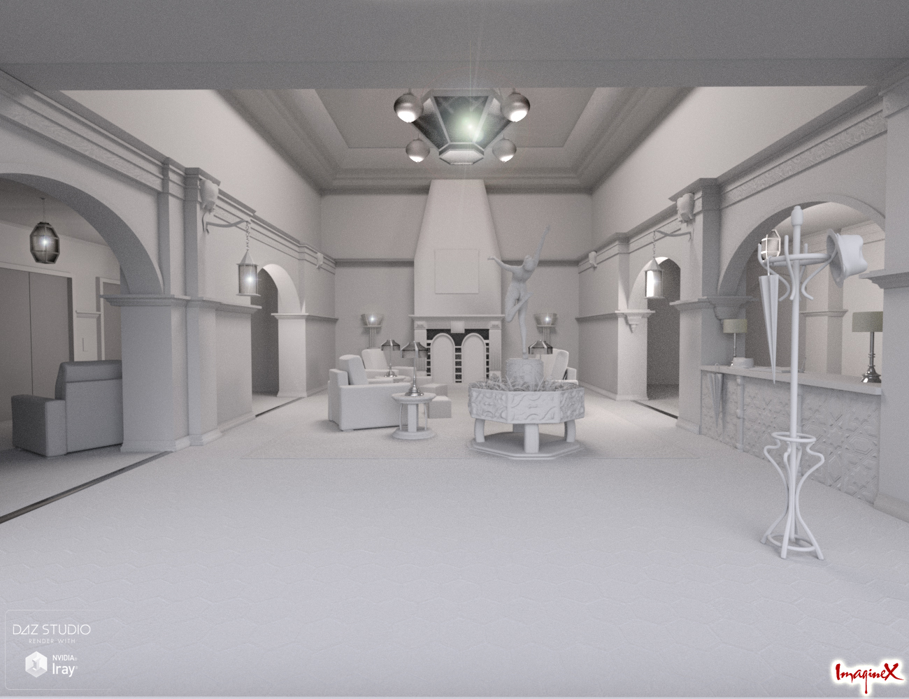 The Lobby The Lobby by: ImagineX, 3D Models by Daz 3D