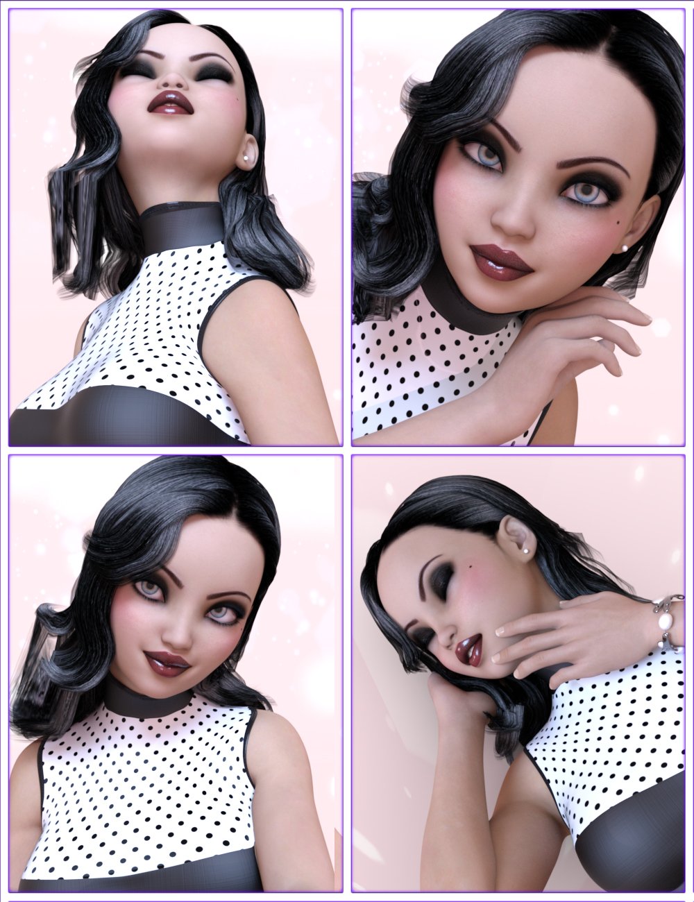 Honey Bun Expressions for Girl 7 Honey Bun Expressions for Girl 7 by: lunchlady, 3D Models by Daz 3D
