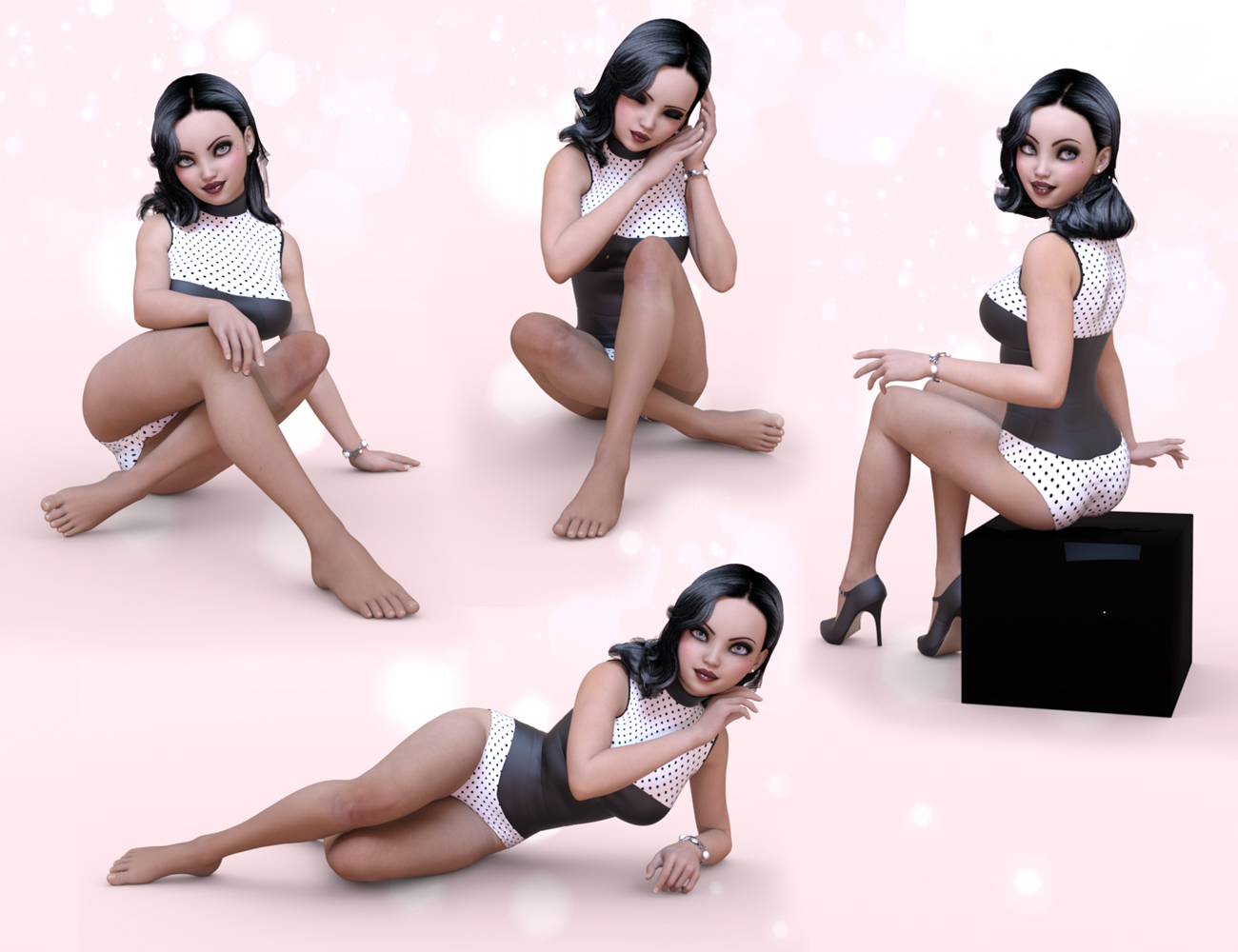 Honey Bun Poses for Girl 7 Honey Bun Poses for Girl 7 by: lunchlady, 3D Models by Daz 3D