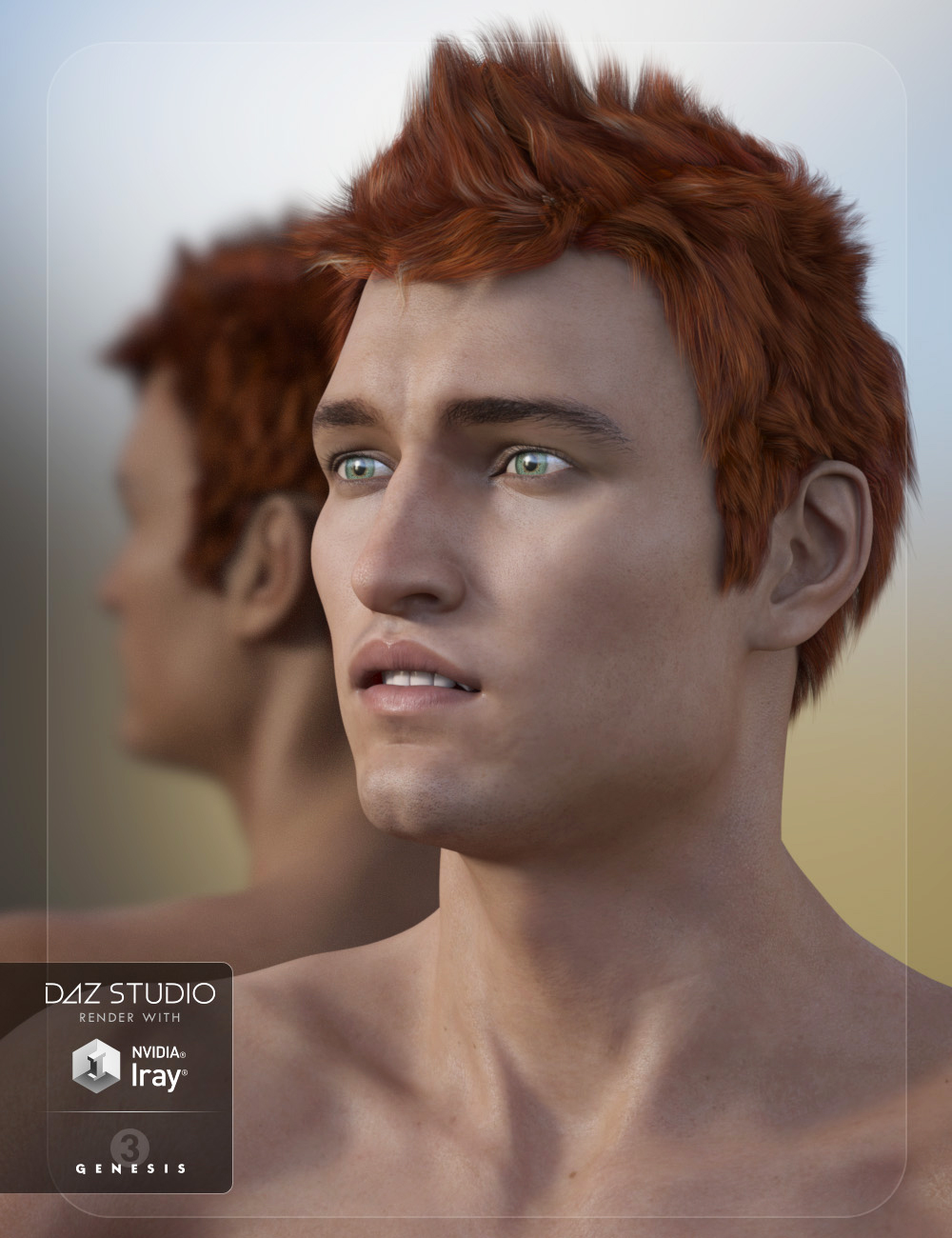 Adam Hair For Genesis 3 Males Daz 3d 