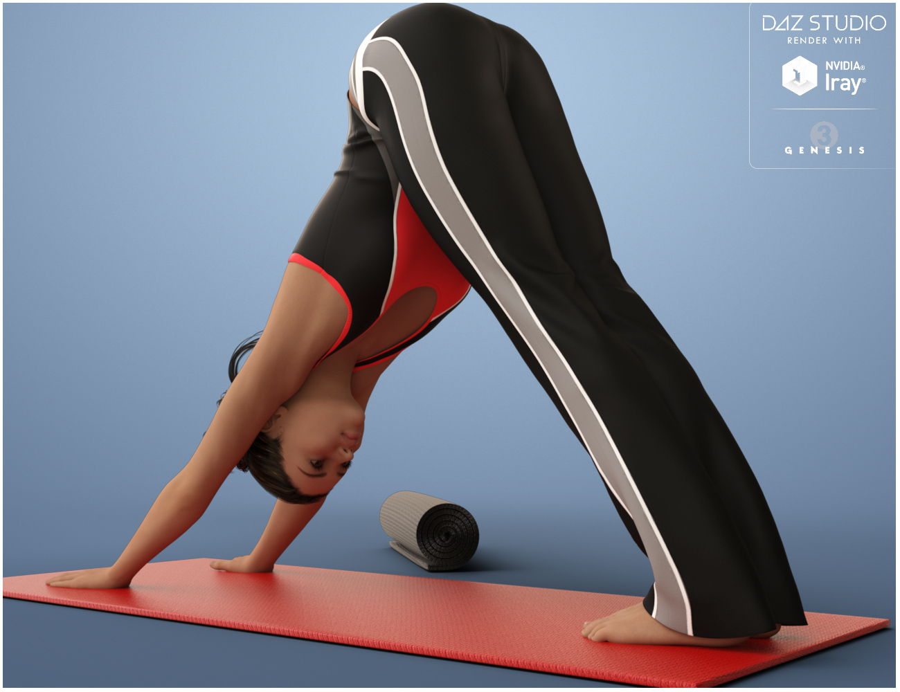 Yoga for Genesis 3 Female(s) by: Nikisatez, 3D Models by Daz 3D