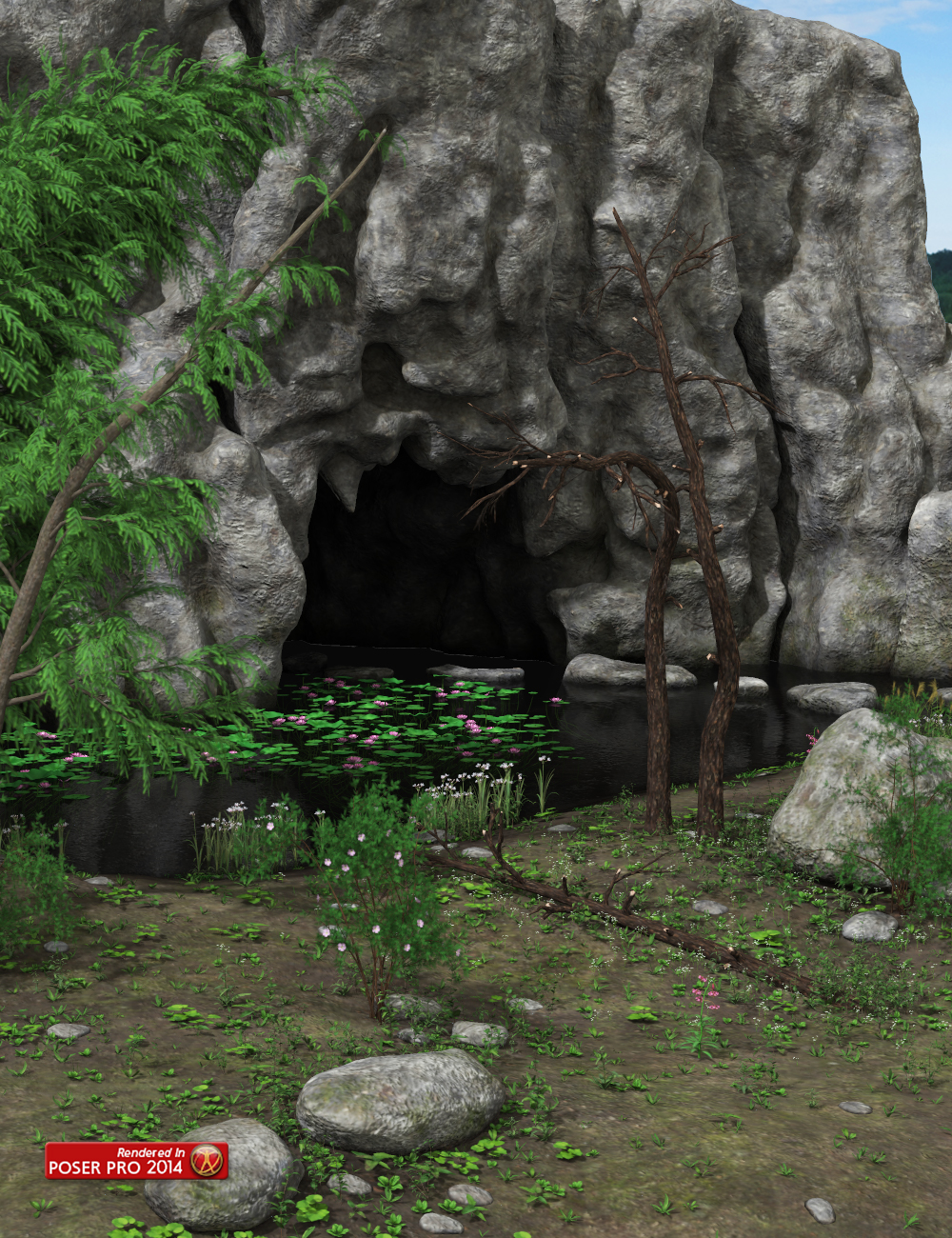 Nature - Grotto by: Andrey Pestryakov, 3D Models by Daz 3D