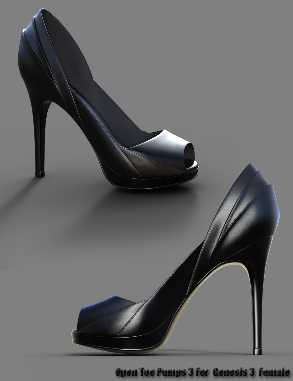 Open Toe Pumps 3 for Genesis 3 Female(s) Open Toe Pumps 3 for Genesis 3 Female(s) by: dx30, 3D Models by Daz 3D