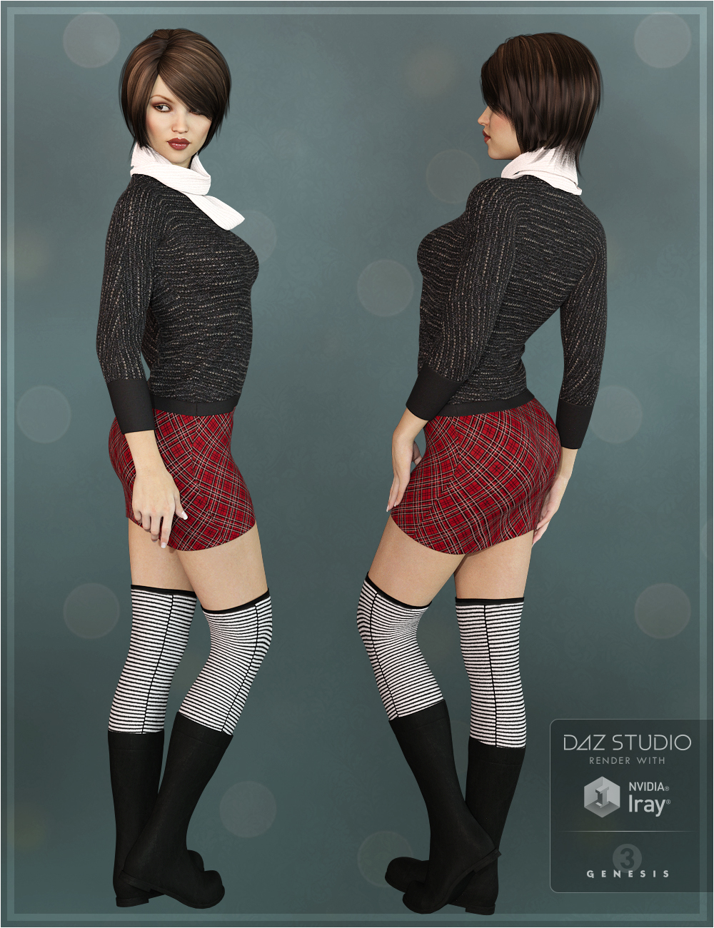 Winter Warmers Outfit for Genesis 3 Female(s) Winter Warmers Outfit for Genesis 3 Female(s) by: OziChick, 3D Models by Daz 3D