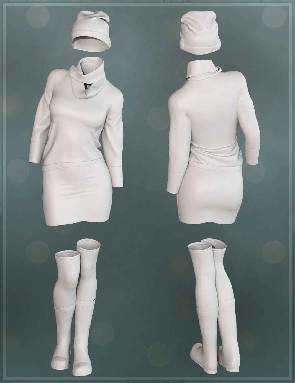 Winter Warmers Outfit for Genesis 3 Female(s) Winter Warmers Outfit for Genesis 3 Female(s) by: OziChick, 3D Models by Daz 3D