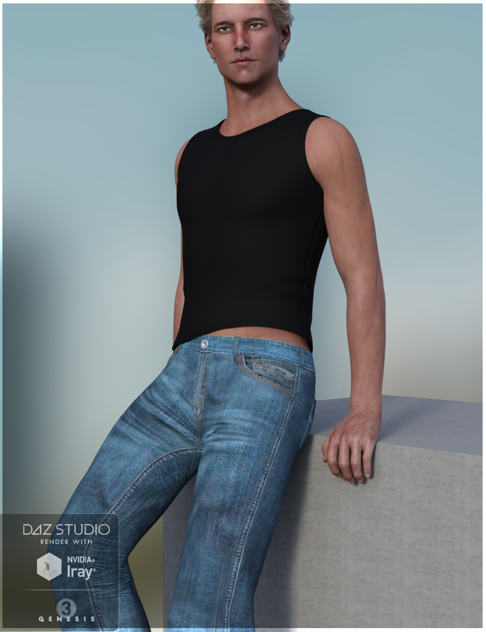 Chilled Out Outfit for Genesis 3 Male(s) by: Nikisatez, 3D Models by Daz 3D