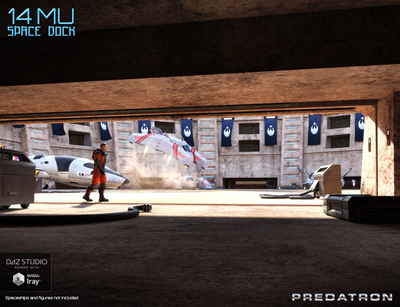 14MU Space Dock by: Predatron, 3D Models by Daz 3D