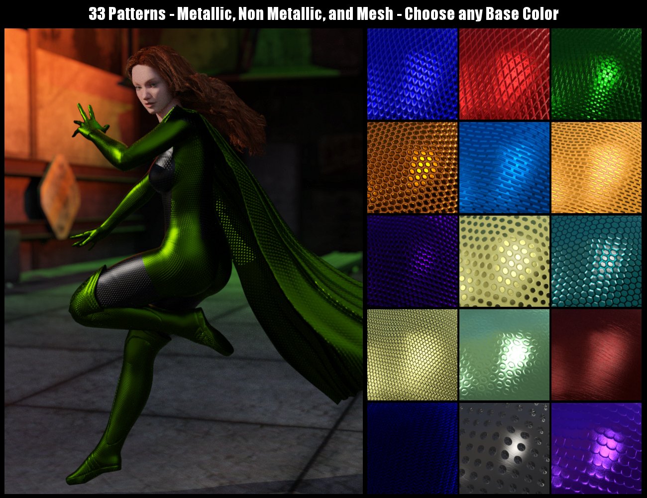 DG Iray Action Fabrics Shader | Daz 3D