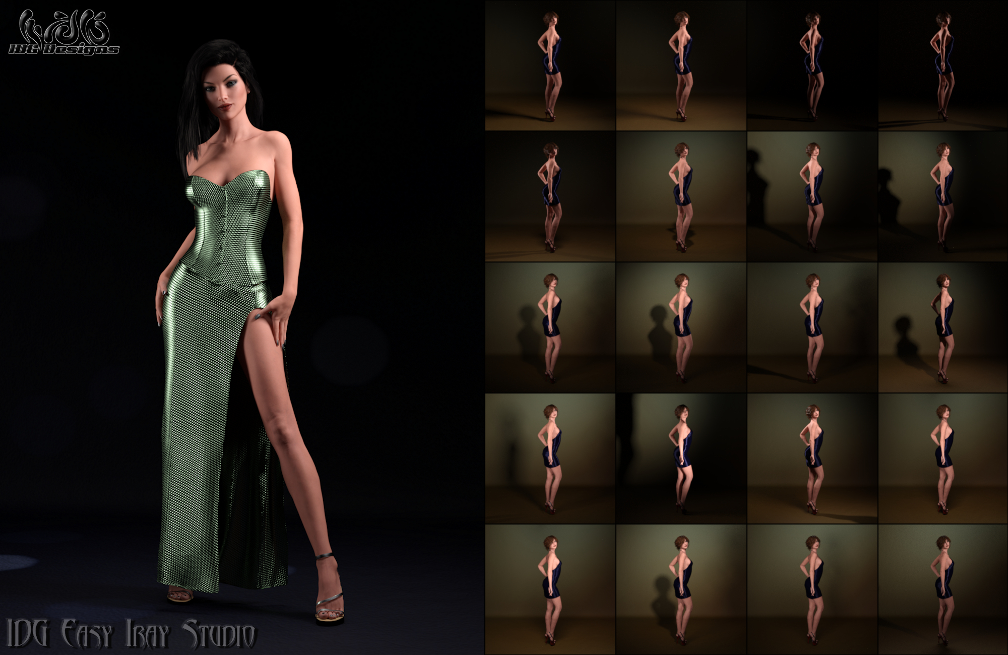 IDG Easy Iray Studio IDG Easy Iray Studio by: IDG DesignsDestinysGardenInaneGlory, 3D Models by Daz 3D