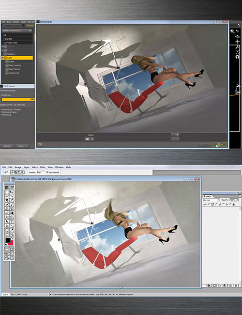 Surreal 3D Art Video Tutorial by: Dreamlight, 3D Models by Daz 3D