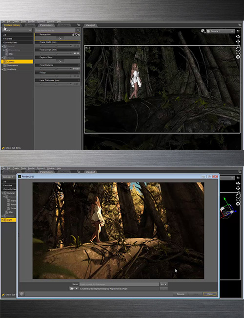 Vicky 7 Photoshoot In The Forest Video Tutorial Vicky 7 Photoshoot In The Forest Video Tutorial by: Dreamlight, 3D Models by Daz 3D
