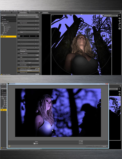 Vicky 7 Photoshoot In The Forest Video Tutorial by: Dreamlight, 3D Models by Daz 3D