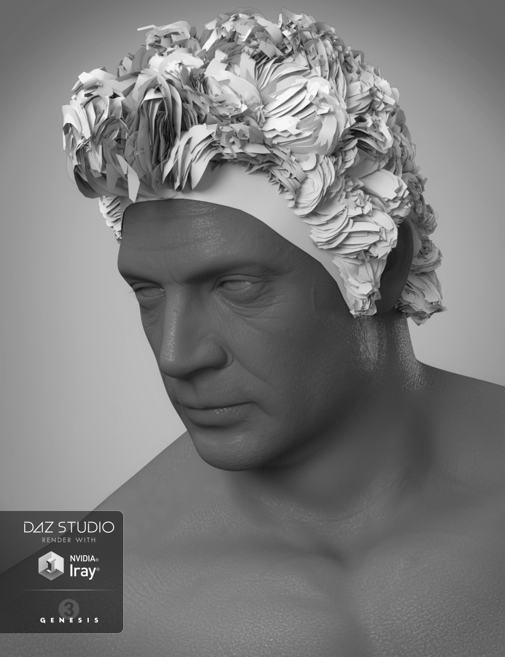 Thomas Hair for Genesis 3 Male(s) by: 3DCelebrity, 3D Models by Daz 3D