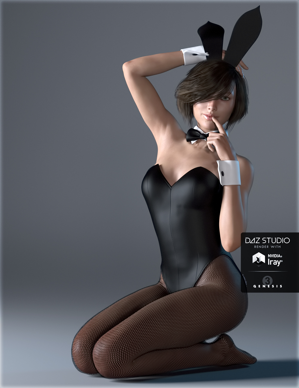 Bunny Girl Costume for Genesis 3 Female(s) by: IH Kang, 3D Models by Daz 3D