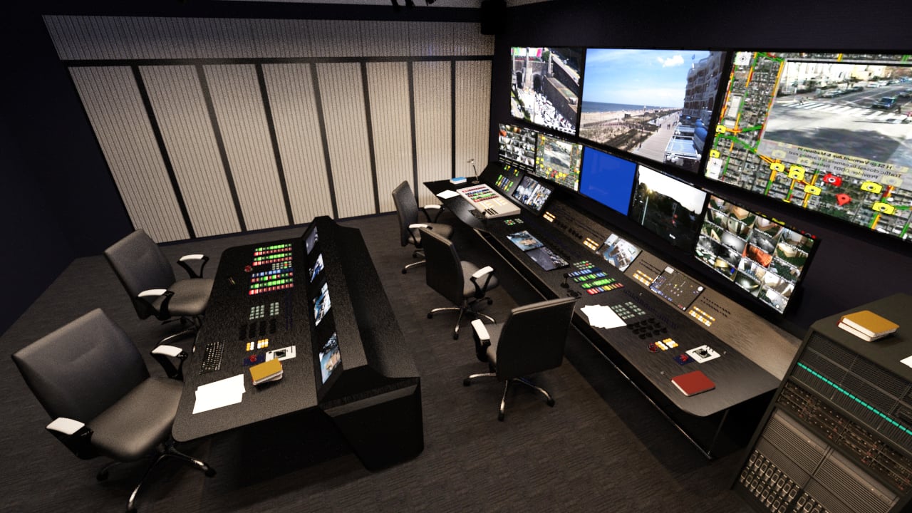 Security Expert Building with Control Room Security Expert Building with Control Room by: PerspectX, 3D Models by Daz 3D
