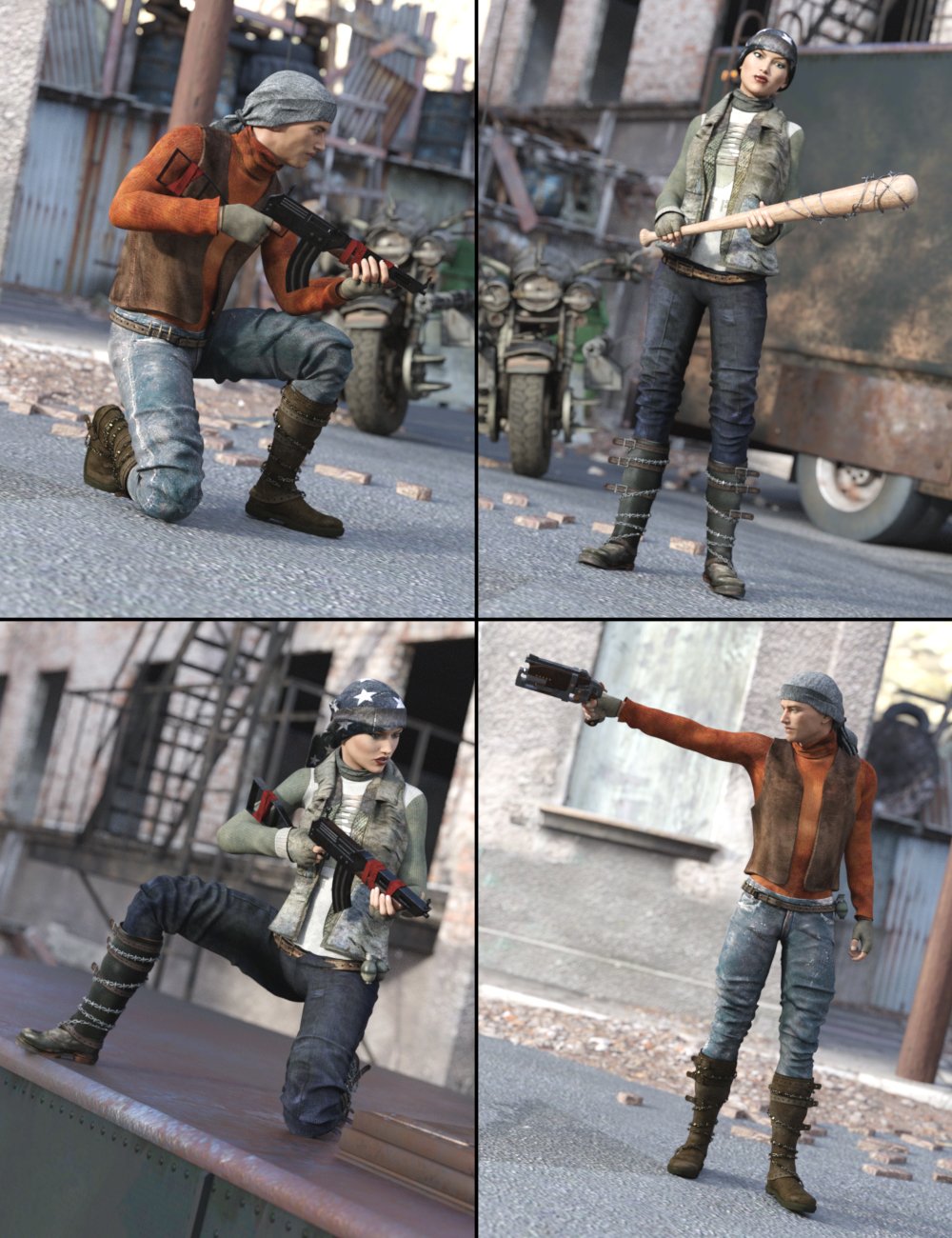 Mad Weapons Poses Mad Weapons Poses by: Val3dart, 3D Models by Daz 3D
