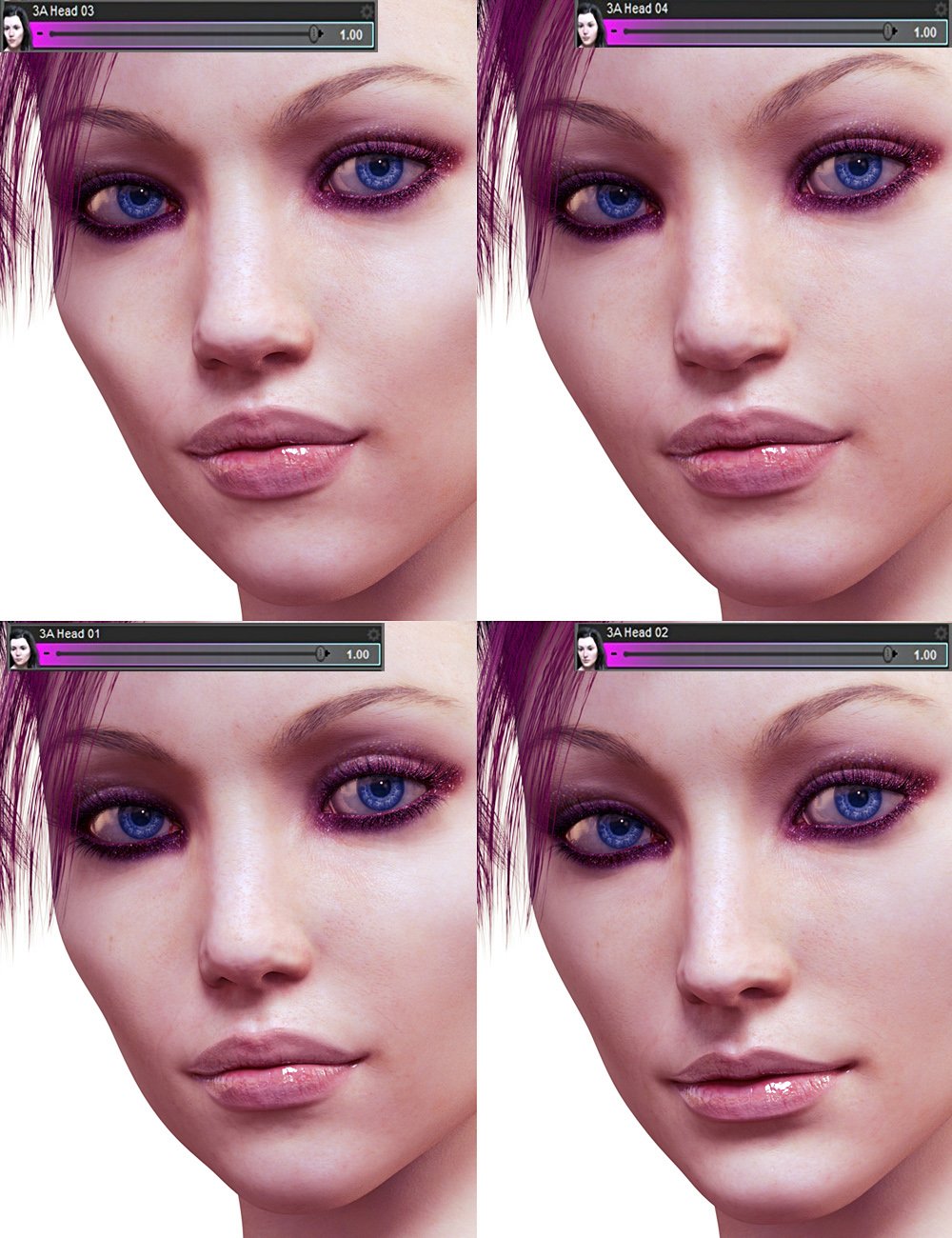Versatile Morphs for Genesis 3 Female by: 3anson, 3D Models by Daz 3D