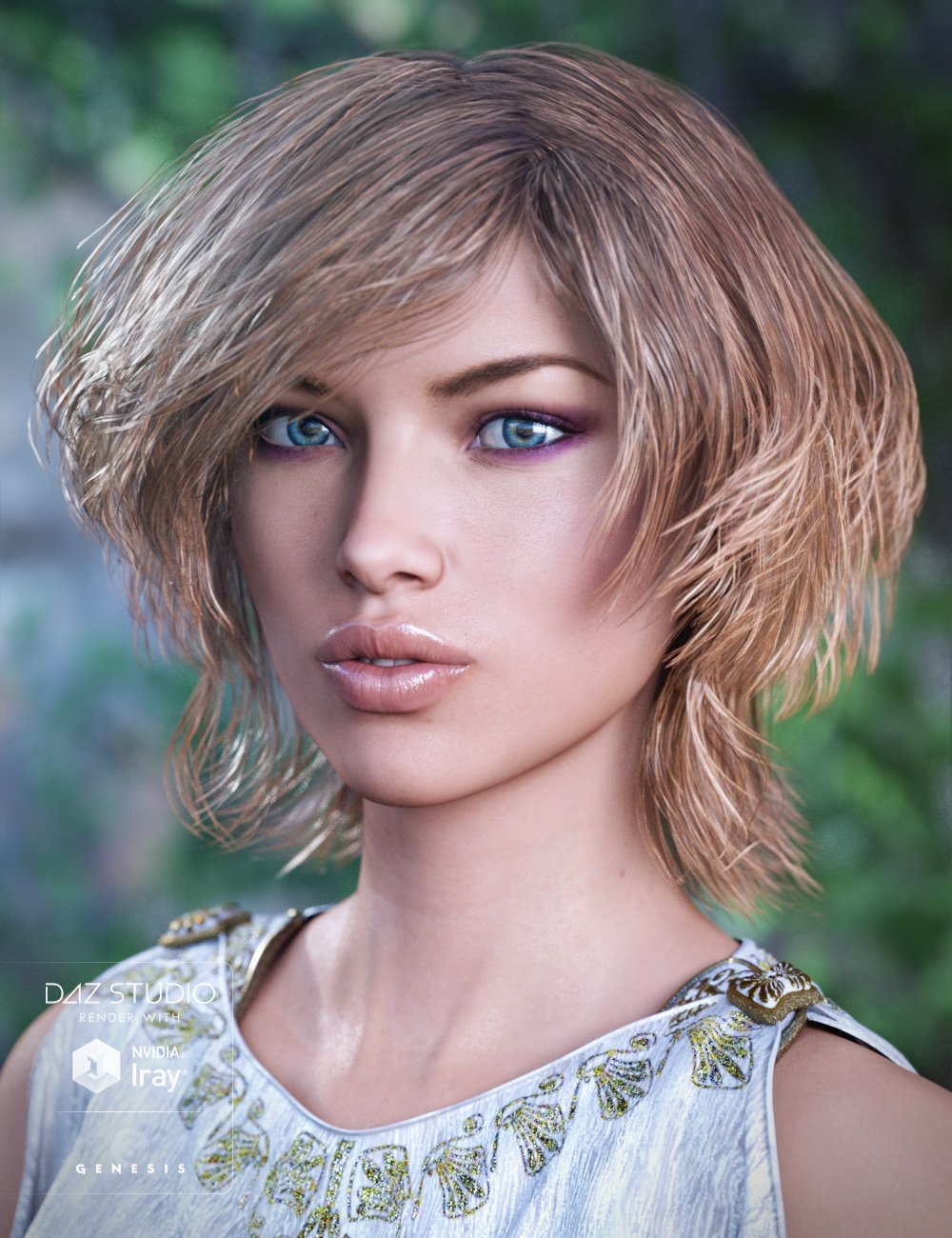 Cybele Hair for Genesis 3 Female(s) by: goldtassel, 3D Models by Daz 3D